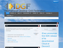 Tablet Screenshot of desktopgridfederation.org